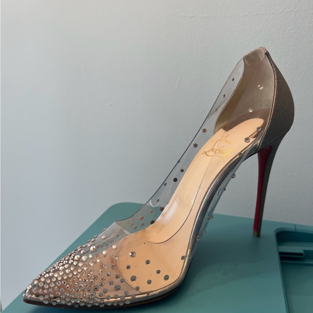 Christian Louboutin Clear with Crystals